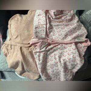 Pink swaddle bundle